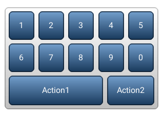Simple Button matrix example in LittlevGL