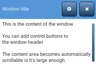 Window example in LittlevGL
