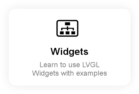 Learn to use LVGL Widgets with examples.